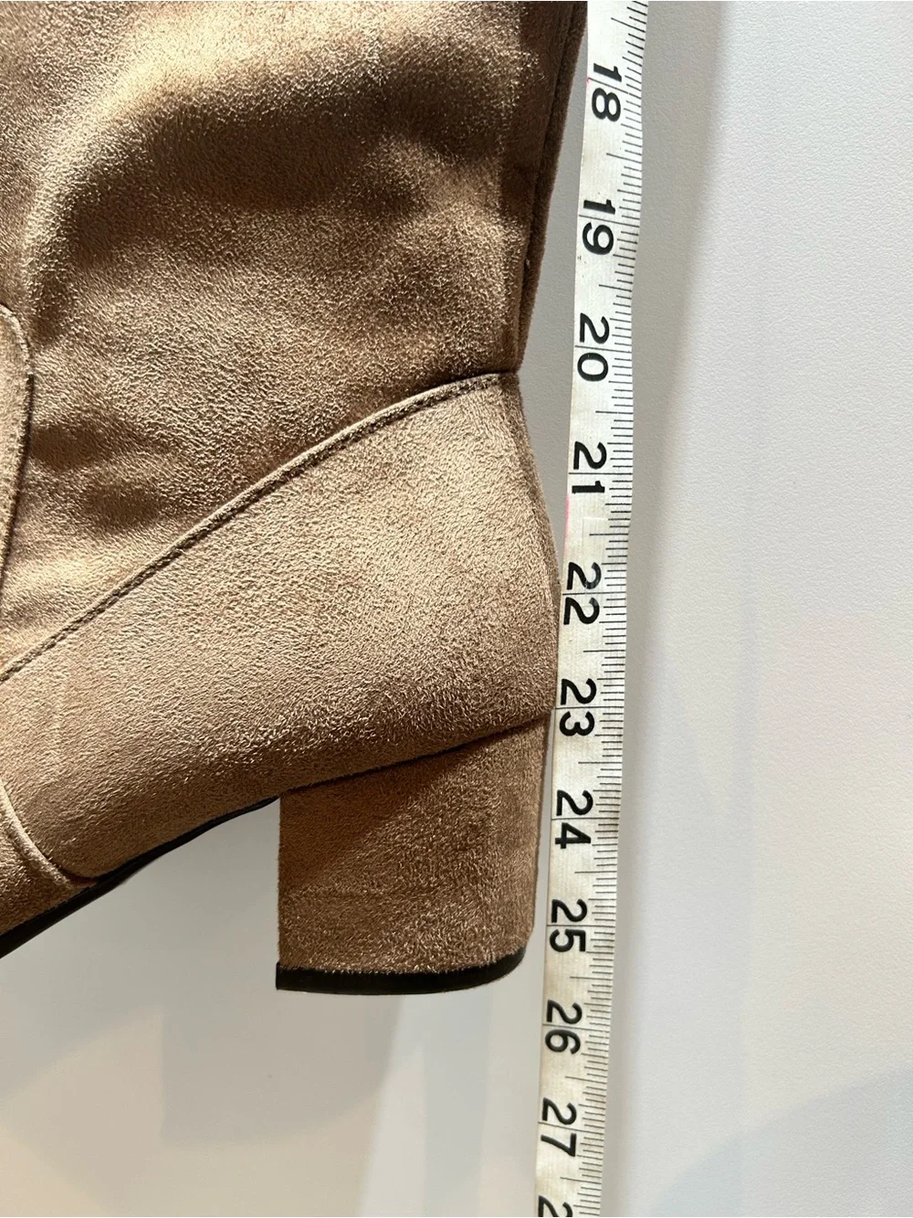 J.Adams Thigh High Tan Vegan Suede Boots Size 9 NWT